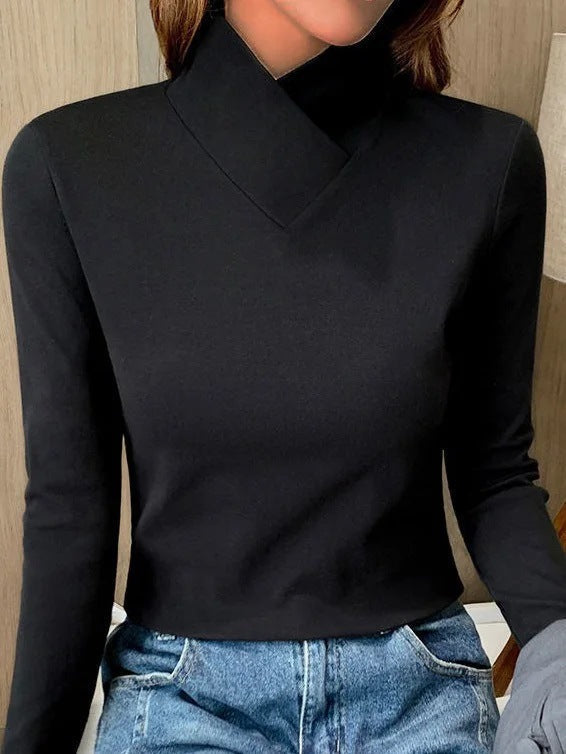 Stilla | Elegant Pullover Med Ståkrave