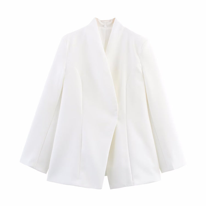Dame elegant blazerjakke med asymmetrisk snit Stilla