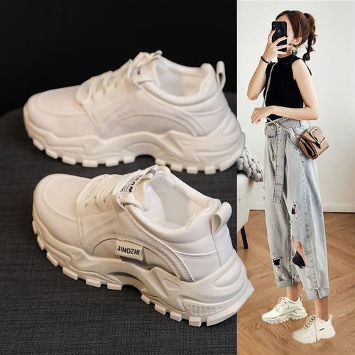 Dame Chunky Sneakers med robust overdel og skridsikker sål Stilla