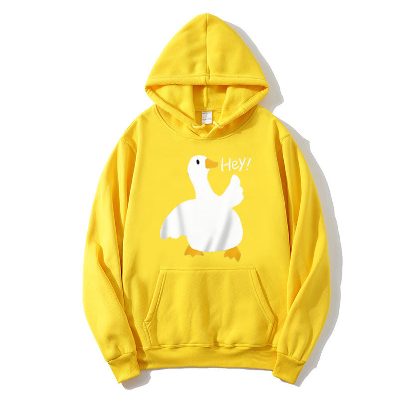 Dame hoodie med legende andemotiv Skovae