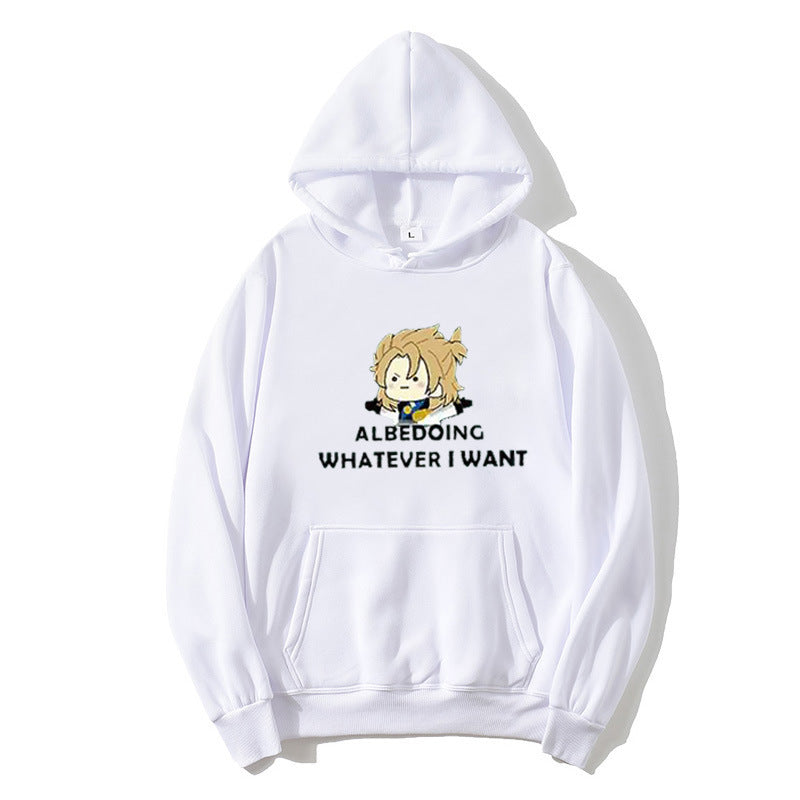 Kvinders hoodie med kunstnerisk grafisk design og motiverende tekst Skovae