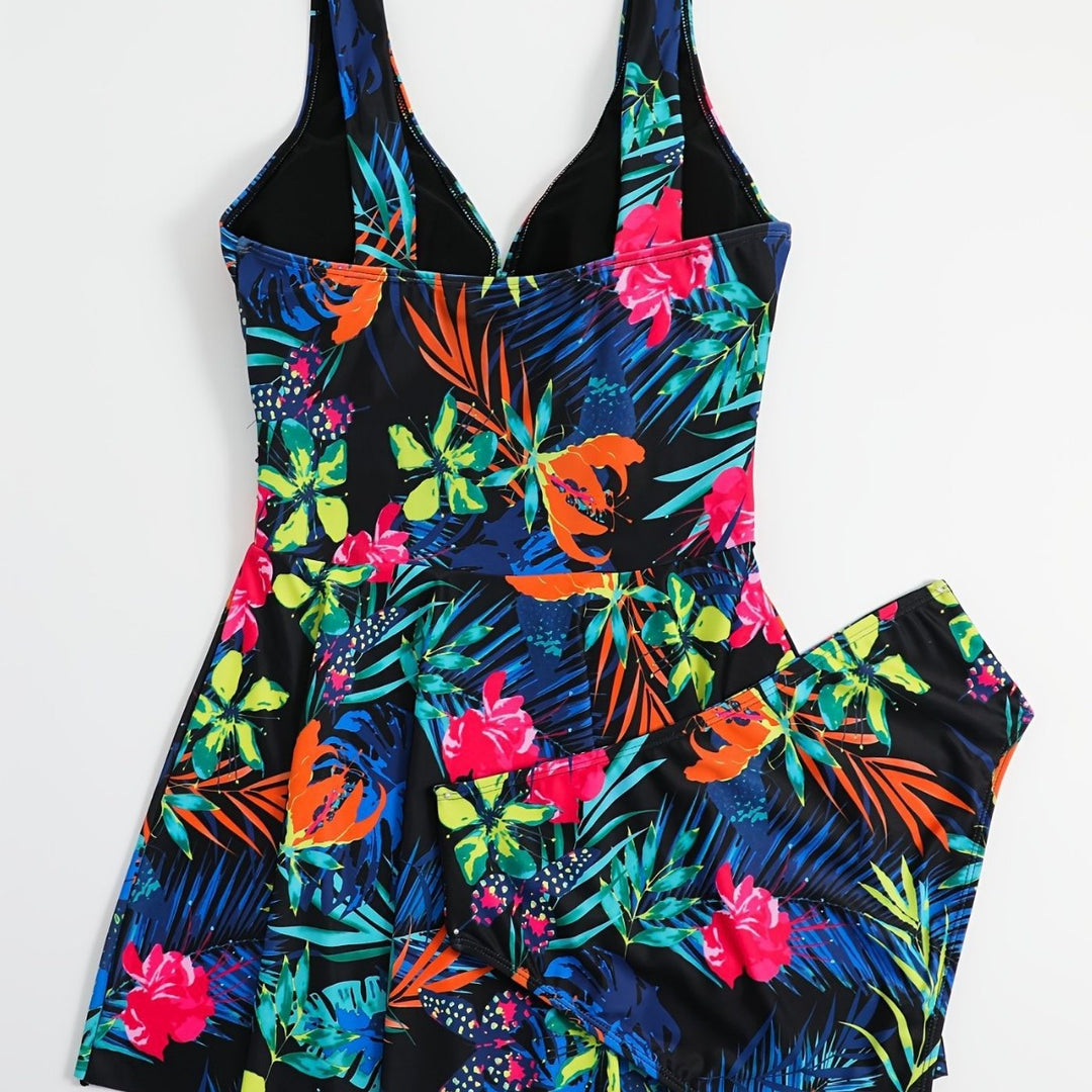 Dame sv swimsuit med elegant indpakningsdesign Skovae
