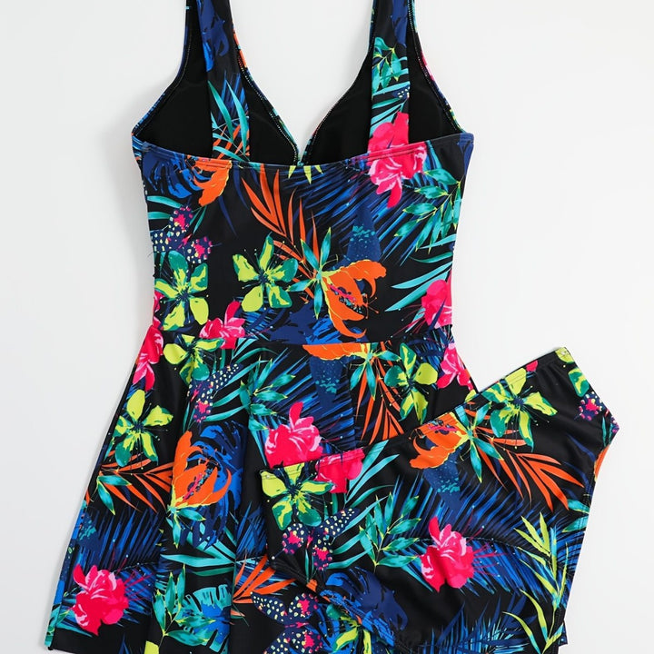 Dame sv swimsuit med elegant indpakningsdesign Skovae