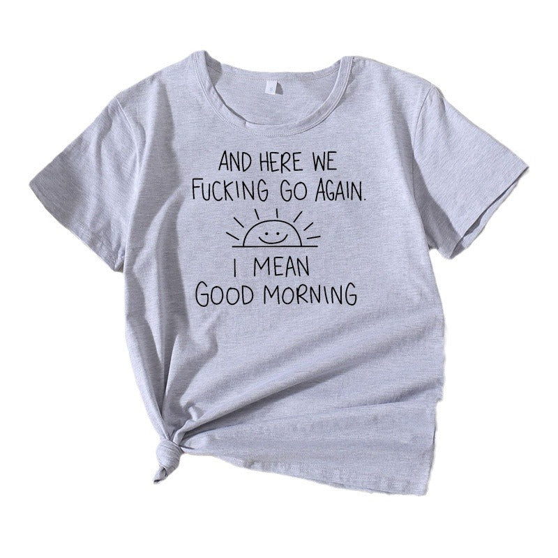 Dame Relaxed Fit Grafik Citater T-Shirt Stilla