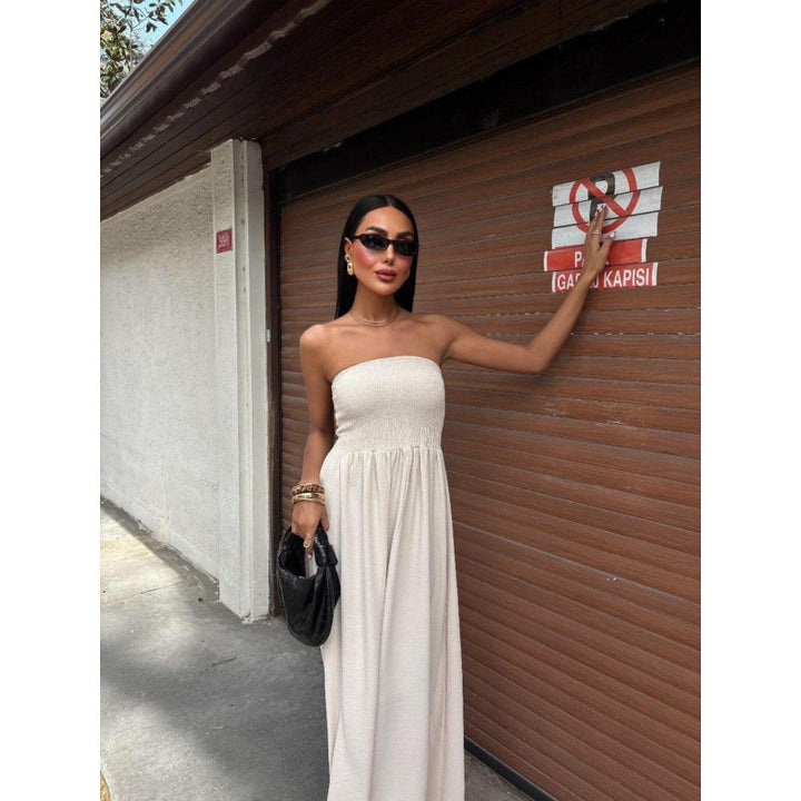 Dame strapless Maxi kjole Stilla