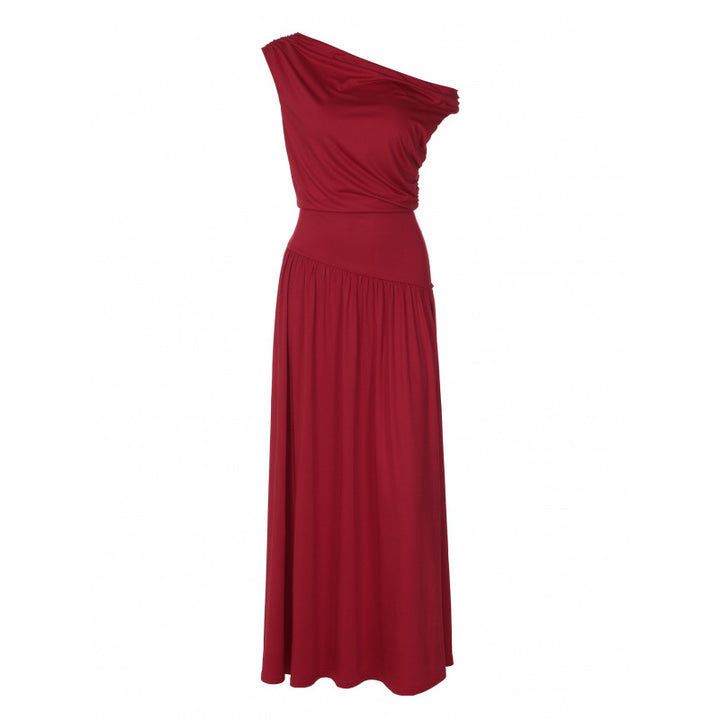 Damer Elegant Maxikjole med Drapering-Detaljer Skovae