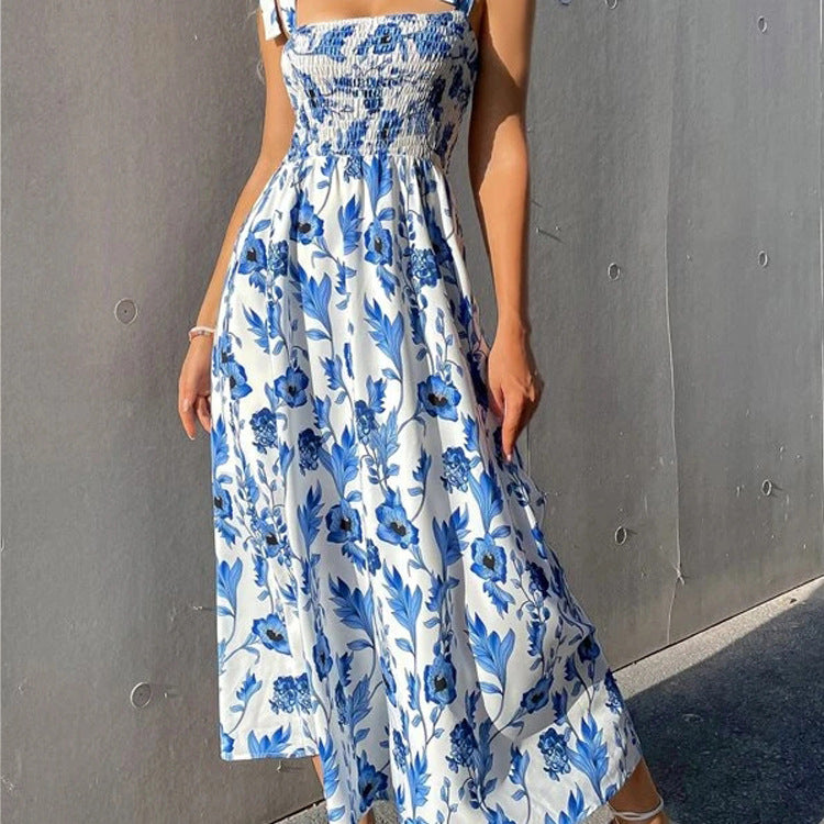 Dame sommerkjole med blomsterprint Stilla