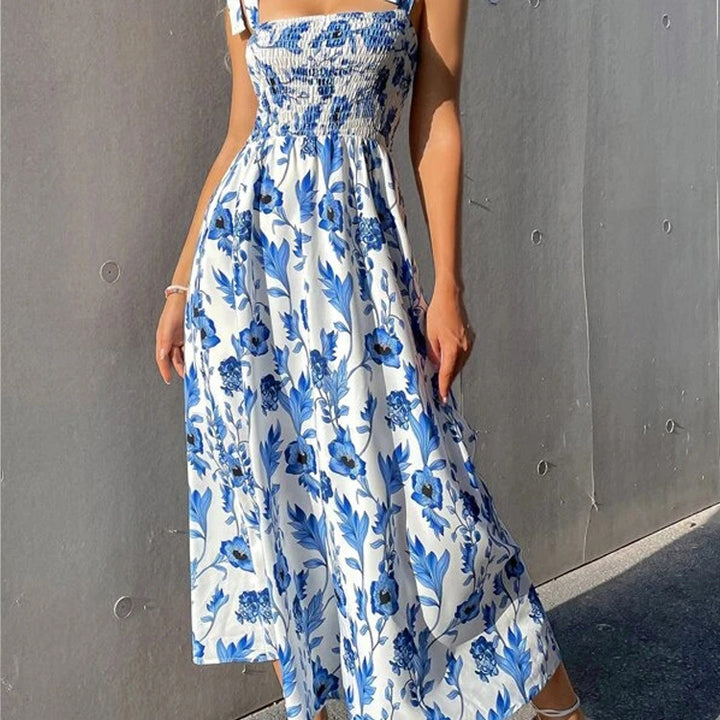 Dame sommerkjole med blomsterprint Stilla