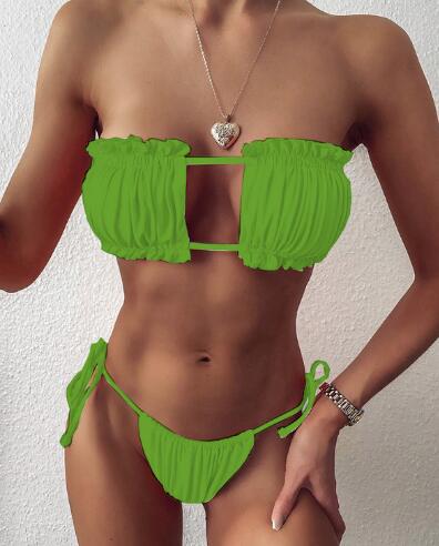 Dame sommerfugltryk To-delt bikini-sæt Stilla