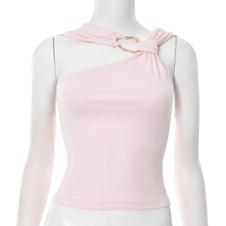 Femme One-Shoulder Knyttet Top Stilla