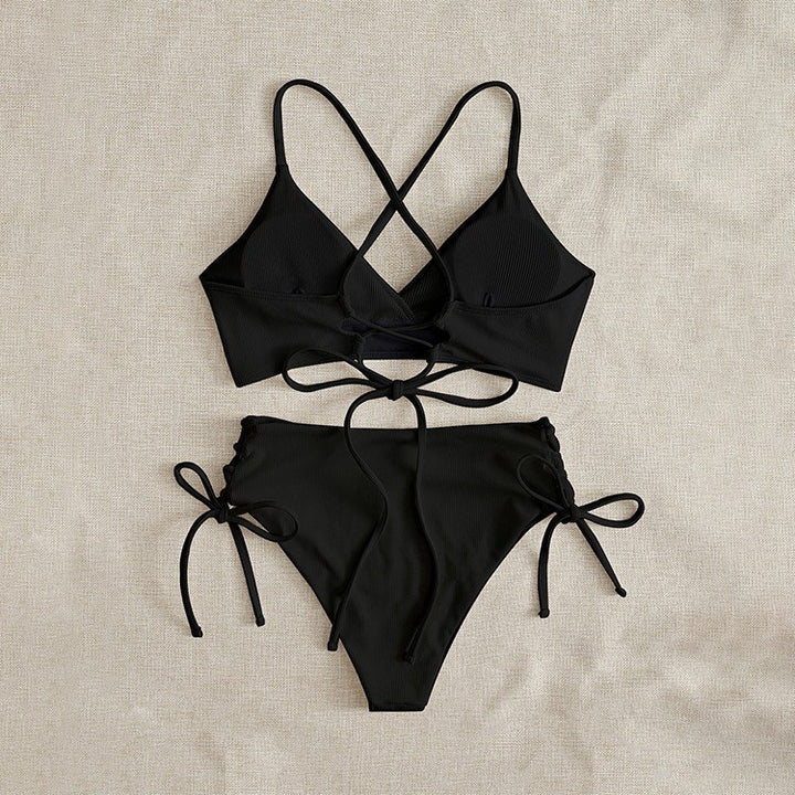 Dame bikini-sæt med raffineret snøre-detail Skovae