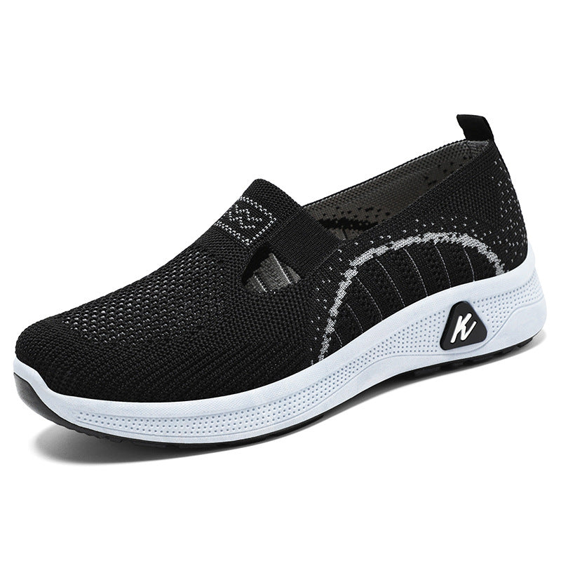 Dame Lettere og åndbare Sneakers med elastisk Slip-On Design Stilla