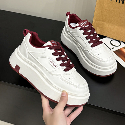 Dame Chunky Plateau-Sneakers med robust overdel og skridsikker sål Stilla
