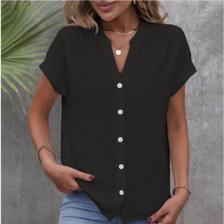 Dame Let Knap-Bluse Stilla