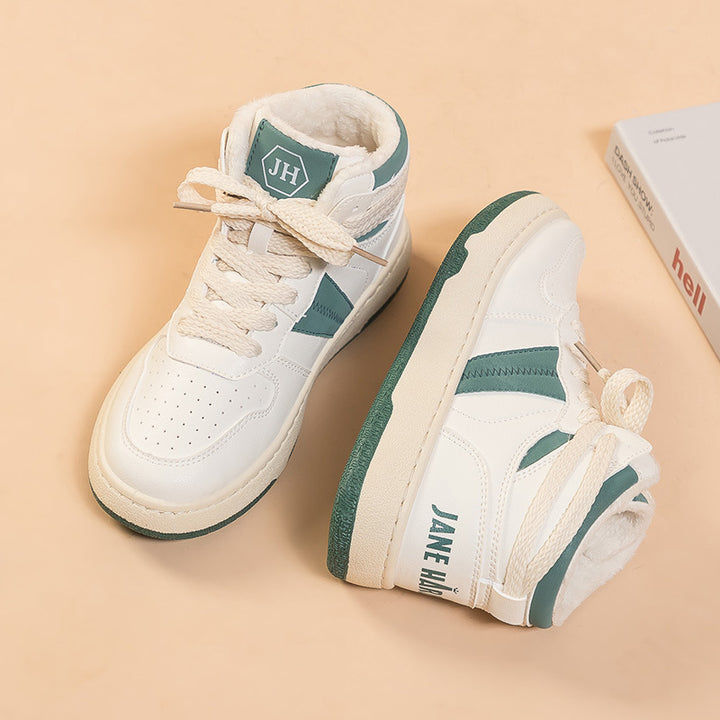 Dame højformat sneakers med åndbart overmateriale og piget design Stilla