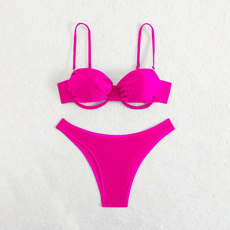 Dame Push-Up Bikini-Sæt med elegant design Skovae