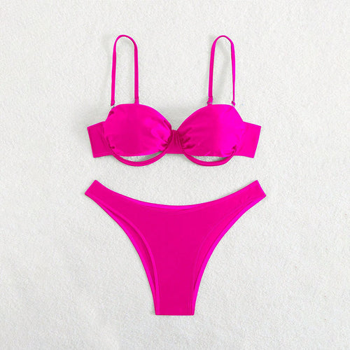 Dame Push-Up Bikini-Sæt med elegant design Skovae