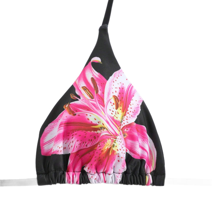 Dame bikiniset med blomster wrap nederdel Skovae