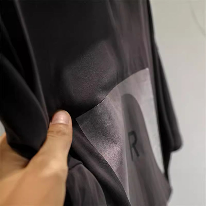 Dame T-shirt med moderne grafiktryk og afslappet oversized-snit Stilla