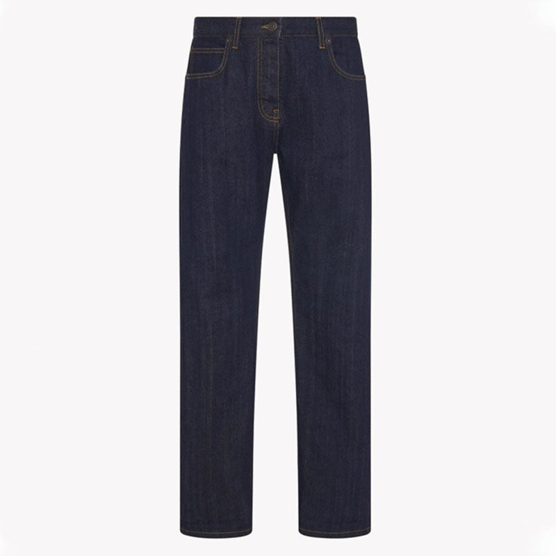 Dame højt skårede jeans i klassisk snit og høj kvalitet denim Stilla