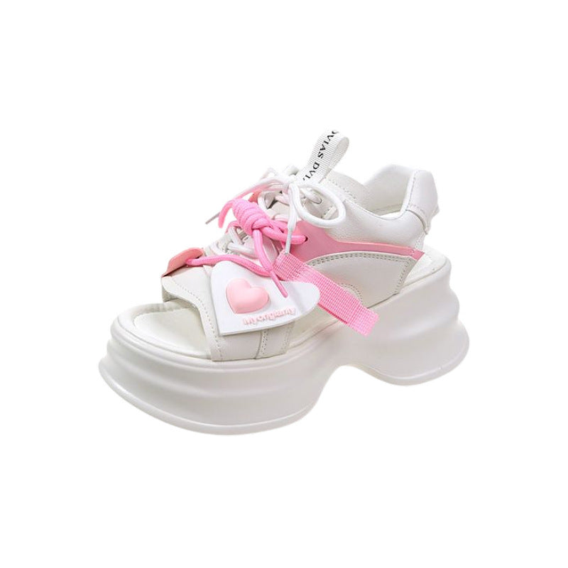 Dame Chunky Sneakersandaler med åndbart overmateriale og moderne design Stilla
