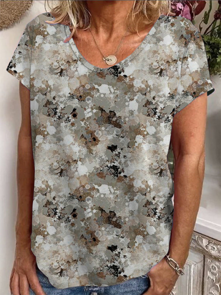 Dame Loose Bluse med farverigt paisleymønster Skovae