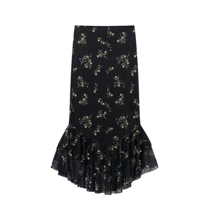 Femme Floral Flæse Maxi Nederdel Stilla