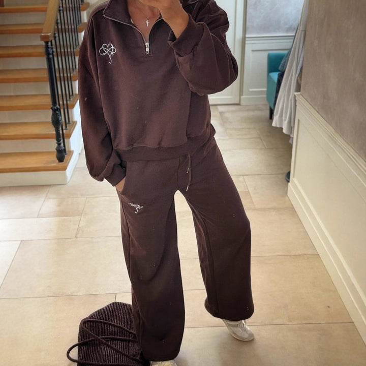 Dame moderigtig sweater med høj krave Stilla