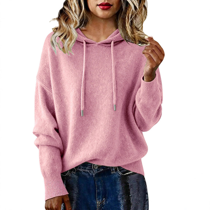 Kvinders oversized hoodie sweatshirt med tekstureret design og snoretræk Stilla