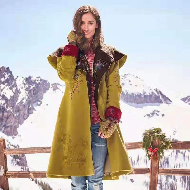 Dame elegant og varm vest med unikke broderier Stilla