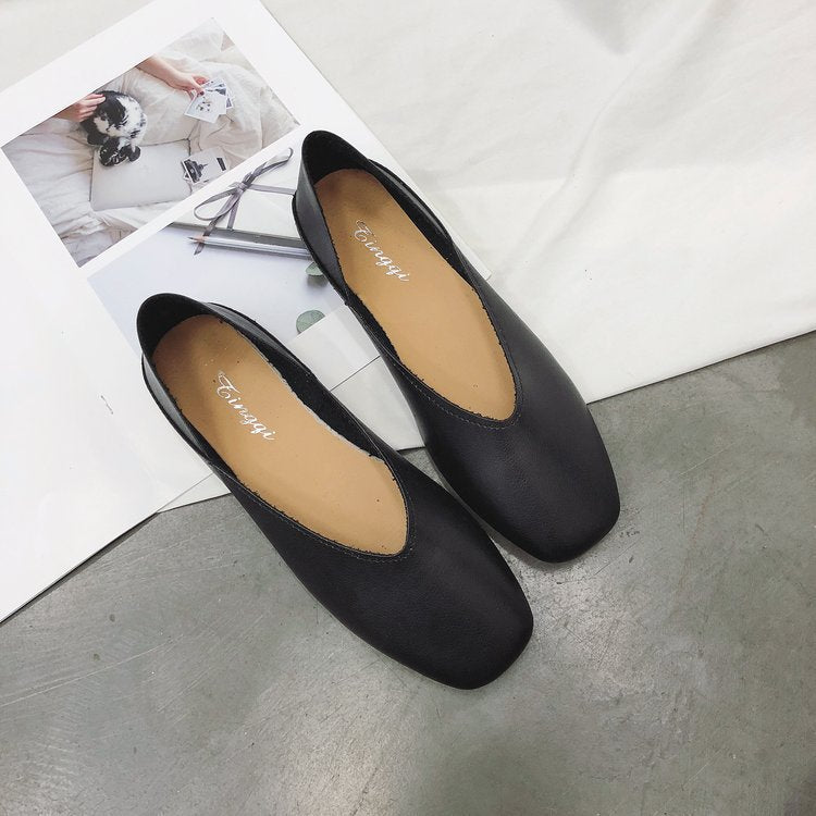 Dame elegante Ballerinas med raffineret firkantet hæl-design Stilla