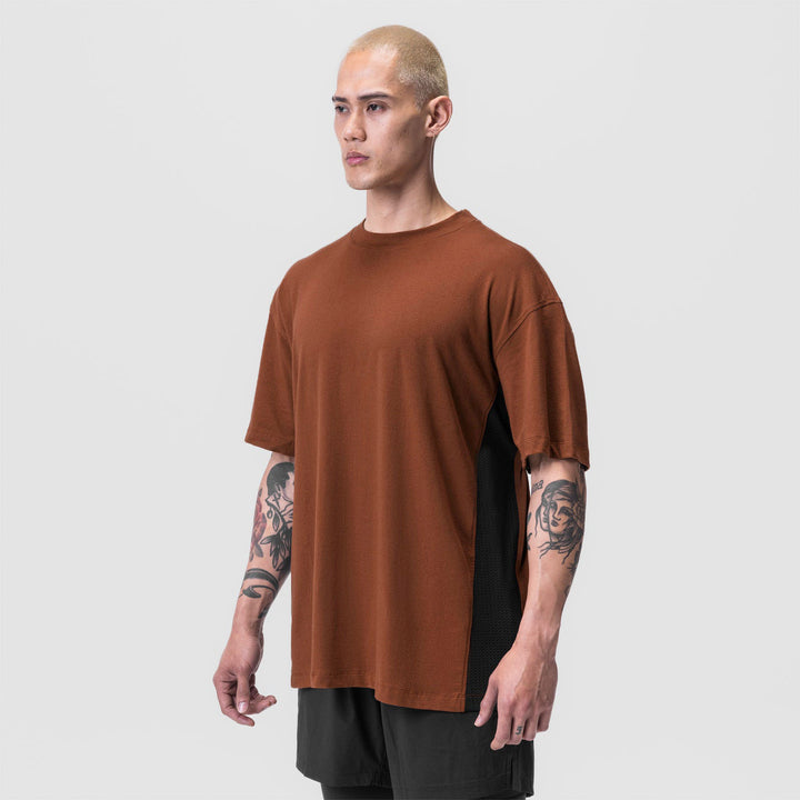 Herre afslappet oversized T-shirt med side mesh-indlæg Stilla