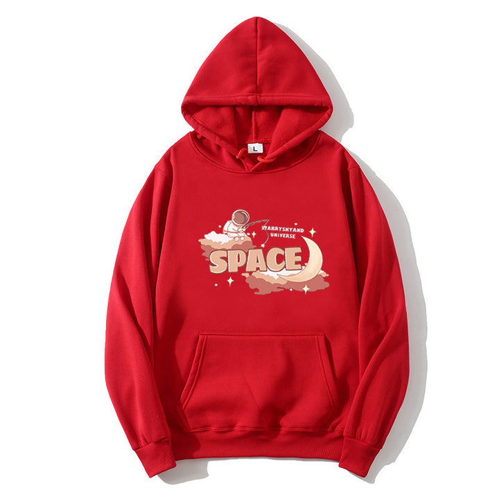 Kvinders hoodie med kreativ rumdesign Skovae