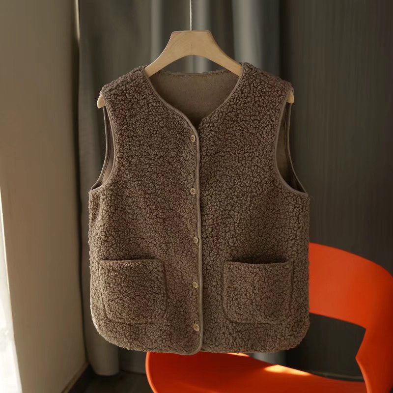 Kvinder Cozy Fleece Vest med Praktiske Lommer Stilla