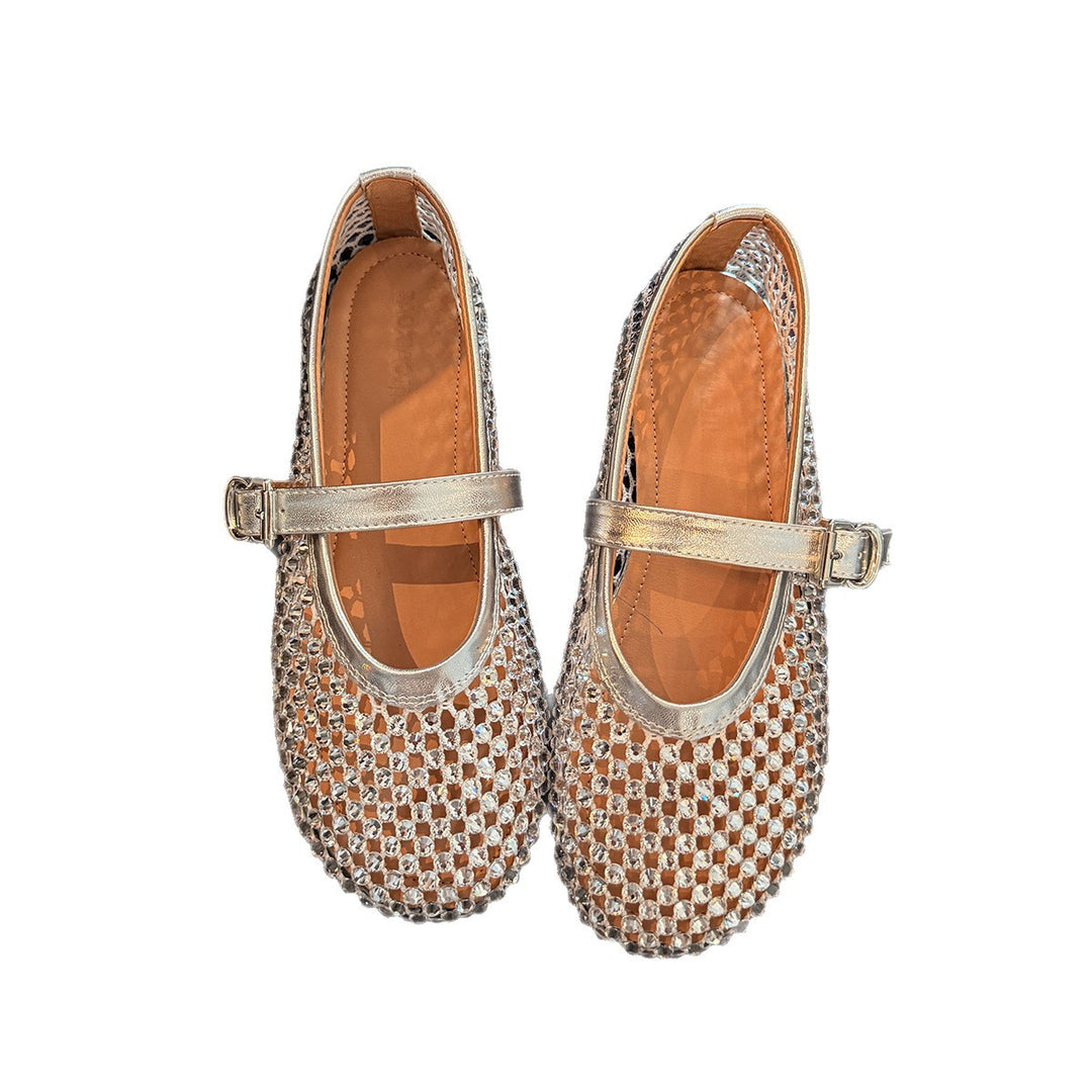Femme Elegante Perle Mary Jane Sko Stilla