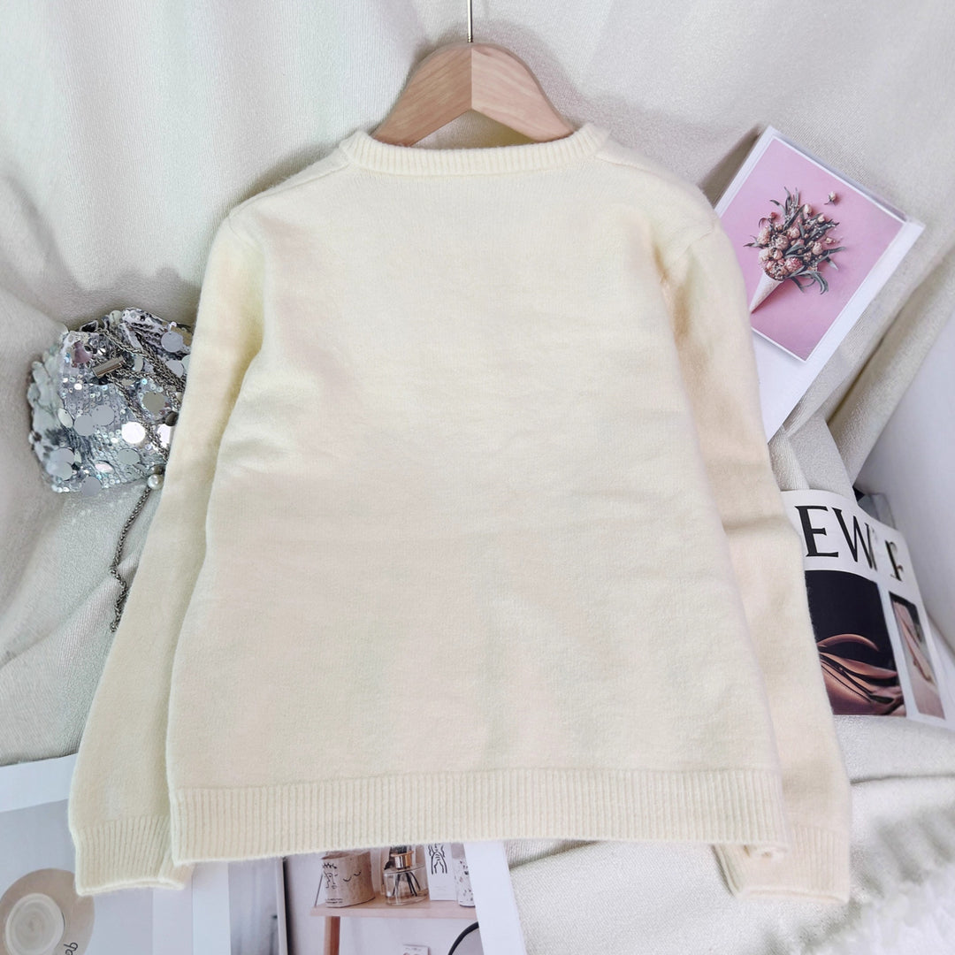 Dame Hjerte Motiv Cardigan Stilla