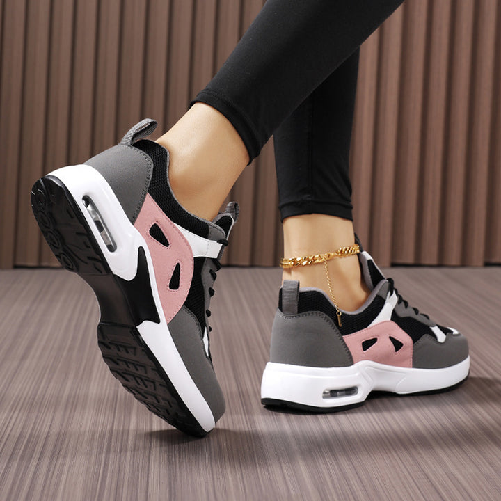 Dames nan urbaner Chunky-sneaker med integreret luftkammer, åndbart mesh og stabiliserende hælkappe Skovae