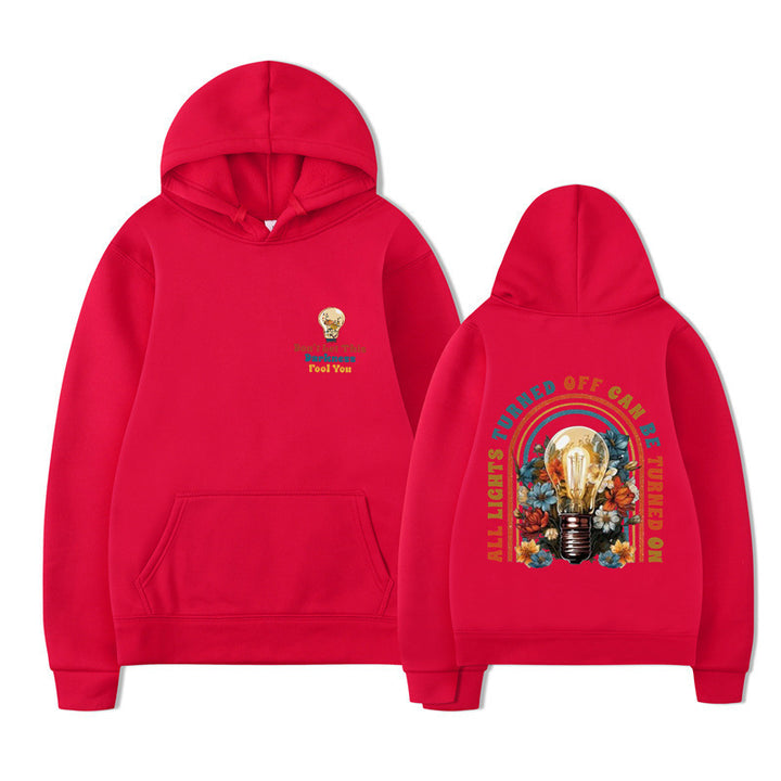 Kvinders hoodie med farverigt design og afslappet pasform Skovae