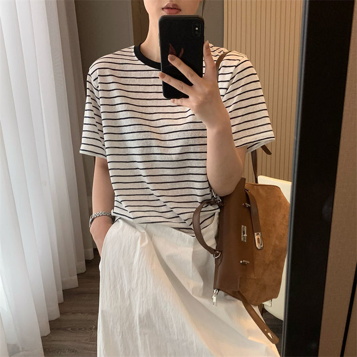 Dame Komfortabel Casual T-Shirt Stilla