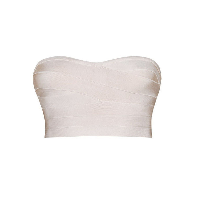 Dame Bustier Top med elegant strukturdesign Stilla