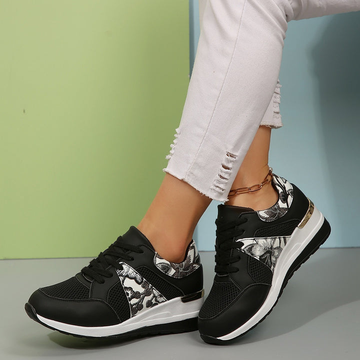 Dame Sporty Sneakers med blomstermotiv og ergonomisk dæmpning Stilla