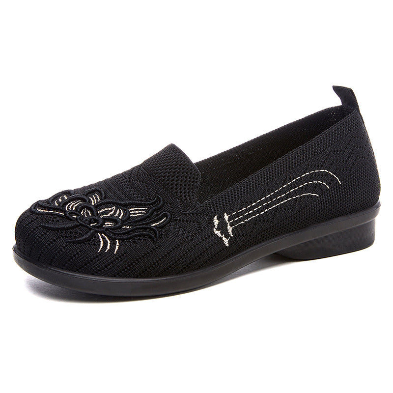Femme Kunstigt Broderede Slip-On Clogs Stilla