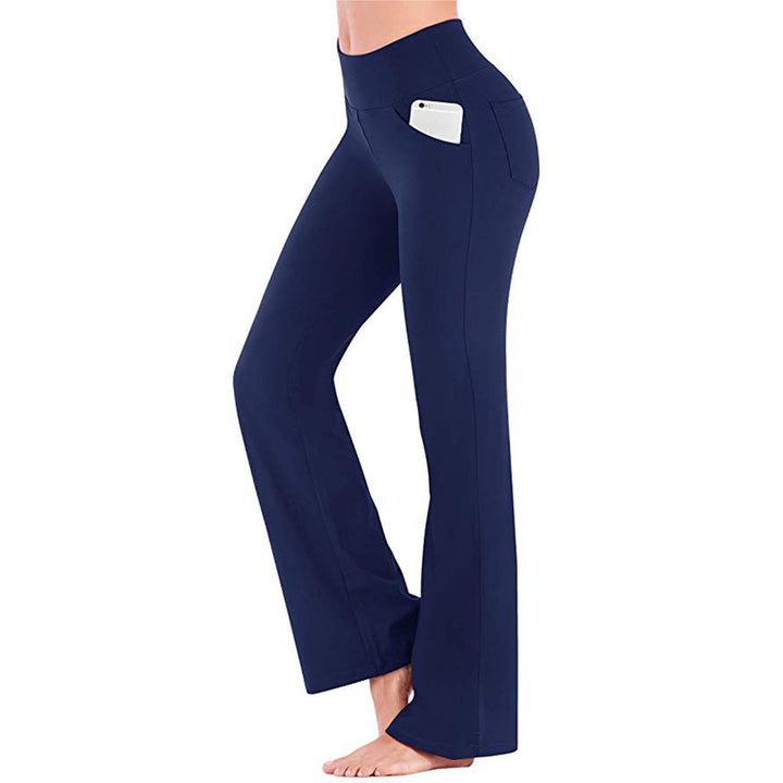 Dame Yoga-bukser med høj talje og flared snit Skovae
