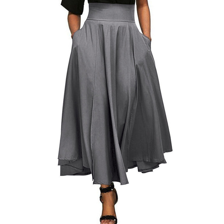 Kvinde Elegant Flydende Midi-Nederdel Stilla