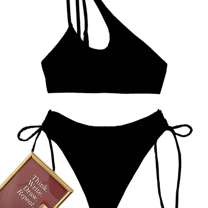 Damer En-sidet Bikini med asymmetrisk snit Skovae
