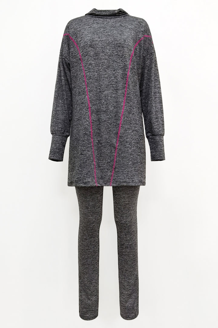 Dame sporty afslapningstøj med forlænget overdel og leggings Stilla