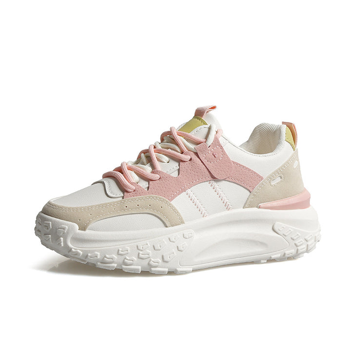 Dame sporty sneakers med tykk profilsål og innovativt dæmpningssystem Stilla