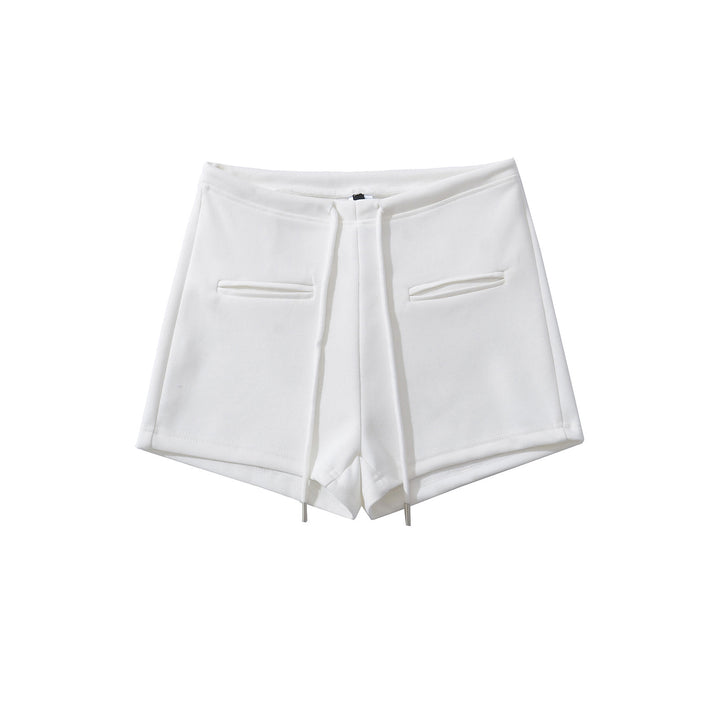 Dame Sportlige Højtaljede Shorts med elastisk talje og praktiske sidelommer Stilla