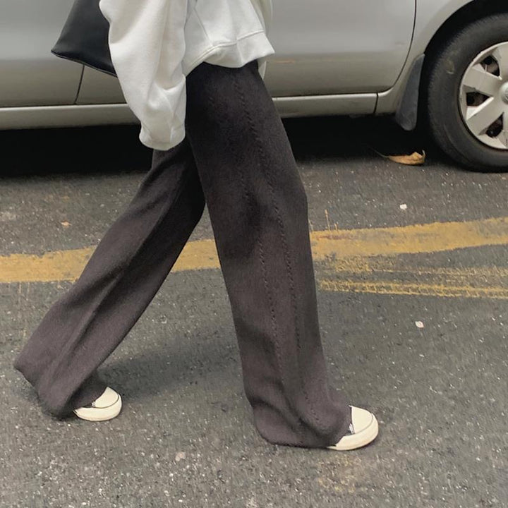 Kvinders hyggelige ribstrikkede cardigan med elegant stående krave Stilla