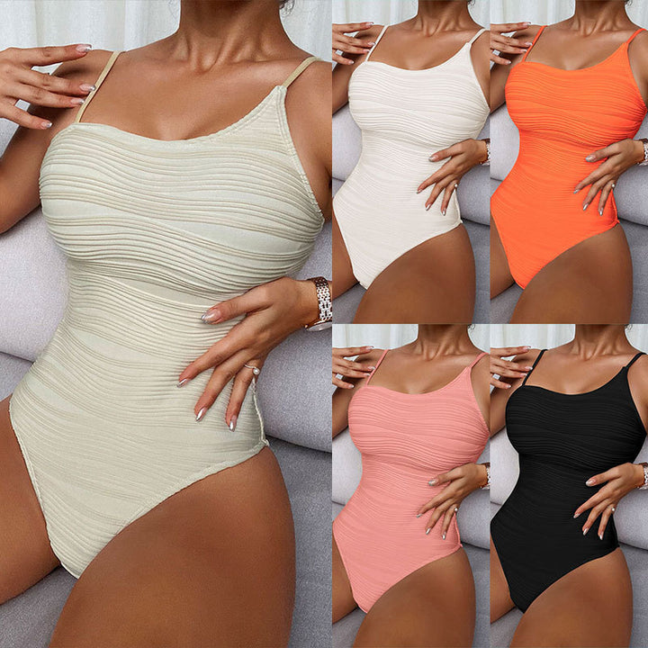 Dame heldragt badedragt med mode ruffles design Skovae